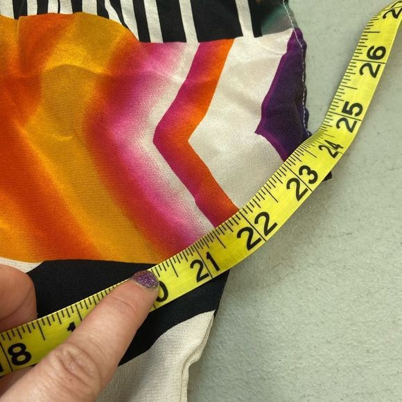 ROBERT GRAHAM GORGEOUS SILK TUNIC TOP SZ L VS - Picture 6 of 6